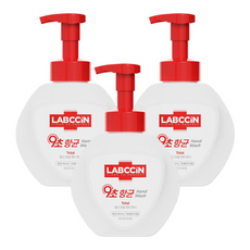 랩신 포밍 핸드워시 용기 토탈 향균 핸드워시, 3개, 250ml