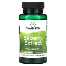 몸관리하세요 겨울입니다 Swanson 빌베리 추출물 60mg 캡슐 120정 특별관리진행, 1개