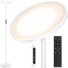 OUTON 스마트 RGB 36W 스카이 LED 모던 APP 토치어 램프 플로어 리모컨, White