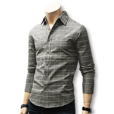 BLUEFORCE 男式 Squam 格紋南方休閒長袖襯衫