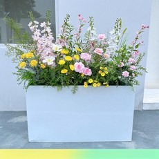플랜트 화분 박스 사무실 조화 화단 나무 인조 베란다, 모네 B