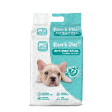 Absorb Plus 寵物訓練尿布墊 M號 50片 (45x60公分) 4包組 超強吸收 防漏設計, 4包