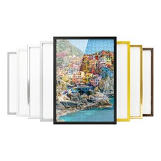 프라모 시그니처 알루미늄 1000피스 퍼즐액자 프레임 51x73.5 cm 전용, 1개, 글로시 실버