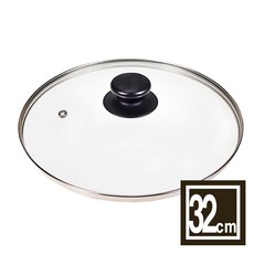 다용도 강화유리 냄비뚜껑 유리뚜껑 프라이팬덮개 후라이팬뚜껑 다양한구성, 1개, 32cm