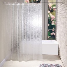 블랙폰드 홈트리 반투명 샤워커튼(180x180cm)/ 욕실 목욕커튼 1004836EA pon+97080Fn