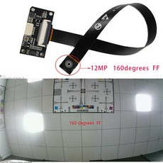 5MP/12MP USB 카메라 모듈 IMX258 CMOS 4K 3840x2160 30fps 135Degree FF 얼굴 인식 MJPEG YUY2 3D 인쇄, [06] 12MP 160Degree FF