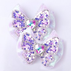 하트나비 리본 코사지 아동 파티구두 장식 메리제인 탈부착 장식 2색상