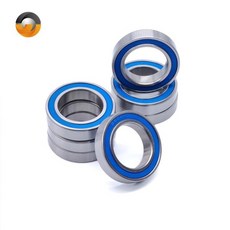 2PCS 6804RS 베어링 20x32x7mm 자전거 피벗 수리 부품 볼 파란색 고무 밀봉