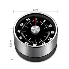 자석 다용도 요리 타이머 60분 기계식 카운트다운 알람 요리 베이킹 체육관 운동용, 01 Black