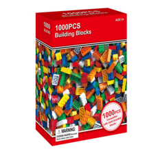 1000片玩具 培養空間感知 激發無限想像力, 散裝積木 1000入/盒, 1個