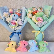 타이니몽 공룡 킨더조이 꽃다발 발표회 학예회 졸업식 재롱잔치, 하늘공룡+킨더1개