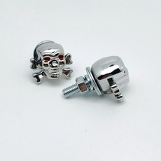 나사형 고정장치 번호판 나사 차량 외부 장식 플라스틱 본헤드 디자인 크기, 1개, 8. silver