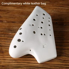 트리플 오카리나 알토 C 톤 전문가용 성인 초보자 오르프 악기 휴대용 희귀, 04 White