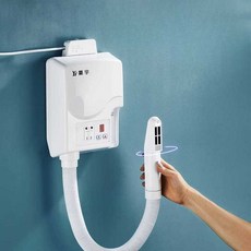 벽걸이 바디드라이어 건조기 에어샤워 드라이기 펜션, 소켓이 있는 4단 스위치 스킨헤어드라이어