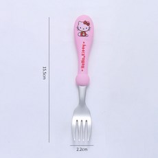虎口學習餐具, 叉子,粉佩奇, 1個