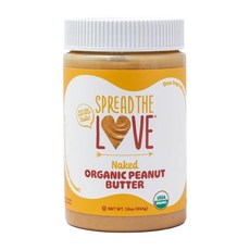 스프레드더러브 유기농 오가닉 땅콩버터잼 네이키드 스무스, 454g, 1개