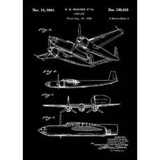 항공기 비행기 도면 그림 포스터 캔버스 팝아트 액자 설계도 레트로 클래식 빈티지 유니크, 7