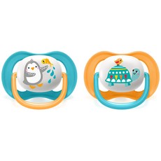 필립스아벤트울트라에어노리개 18M펭귄거북이(2P)+18M 펭귄새(2P) 케이스포함, 1개