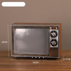빈티지 축음기 엔틱 전축 인테리어 장식 소품, 녹슨 색깔의 단조 TV
