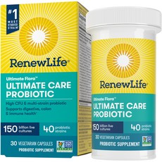 Ultimate Flora Ultimate Care 1500億益生菌素食膠囊, 30顆, 1罐