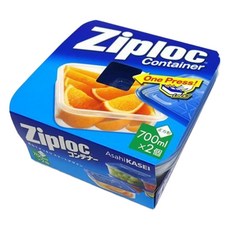 Zip lock 지퍼락 컨테이너 저장용기 정사각형 700ml, 1개