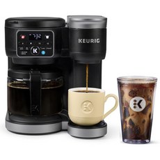 Keurig 큐리그 K Duo 싱글 서브 컵 포드 카라페 커피 메이커 블랙 219852, Keurig 큐리그 K-Duo 싱글 서브 K-컵 포드
