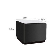 가구 책상 테이블 높이기 우드슬랩 상다리부품 침대 발통 풋패드 높이조절발, 6cm 스퀘어 블랙 4개 세트 5.2cm