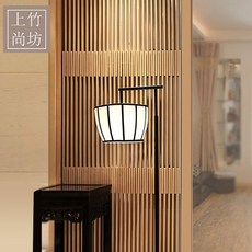 上竹尚坊入戶屏風隔斷，客廳新中式背景墻，推拉門懸掛式移門隔斷墻，招財擋煞竹製屏風, 1個, 工廠直銷完全支持定制