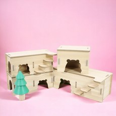 햄스터 관찰존 은신처데크집 화장실 골든 땅굴존 khm+38432mQ, 큰방, 본상품선택