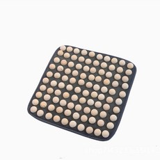 DFMEI 人工打磨實木原木材質指壓板絨布地墊足部按摩慢跑地毯拉伸, 40*40無球:如圖, 1個