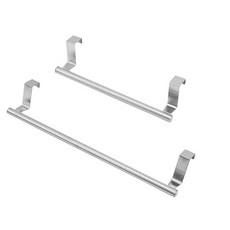 싱크대 행주걸이 주방 스테인레스 무타공 수건걸이 행주 건조대 거치대, 실버24cm 1개+실버36cm 1개, 1개