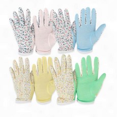 원예장갑 꽃무늬 여성용 면장갑 정원작업 농사 화초관리 손목보호 통기성 작업장갑, 1개, 핑크