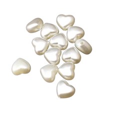 호환 50 개/몫 베이지 사랑 구슬 ABS 모조 진주 라운드 스트레이트 구멍 DIY 액세서리 보석 만들기위한, 50개