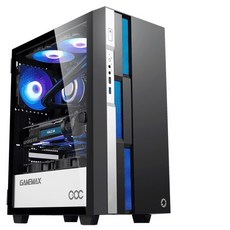 藍海小棧 GAMEMAX Brufen C3 BW 黑白 電腦機殼，黑白配色，支援多種主機板尺寸，優異散熱, 1個