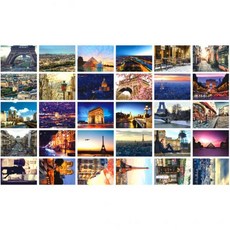 HOSTEESSCHOICE 여행 엽서 세계 유명 관광지 해외 풍경 몰디브 4x6인치, Paris