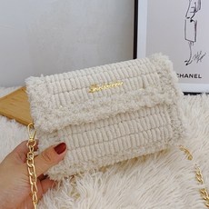 영상제공 샤샤벨 네트 공예 레터링 가방 만들기 diy 재료 세트, 아이보리, 1개