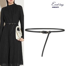 賣場優選真皮女士腰帶純牛皮精選新款女士真皮細腰帶無孔設計裝飾帶腰封連衣裙百搭二層皮女式皮帶真皮皮帶女褲帶女