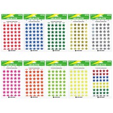 제이오스토어 별스티커 13x14mm 학습스티커 감성스티커 플래너스티커 다꾸스티커, 금색