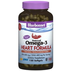 Bluebonnet Omega-3魚油軟膠囊 無麩質 無糖, 120顆, 1罐