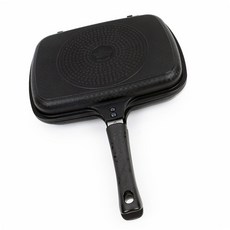 IH 인덕션 사각 양면팬 대 인덕션양면팬 고기굽는후라이팬 스테이크프라이팬, 1개, 31.5cm