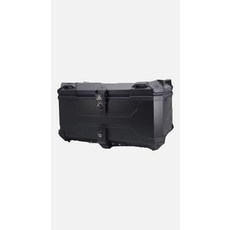 F2-MOTO 三代全黑鋁箱 65L 摩托車後備箱 鋁合金尾箱 行李箱 附贈多種配件, Black, 鋁箱