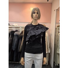 에고이스트 언발 프릴 포인트 라운드넥 티셔츠 ERS1CL-661 P003743406 589646