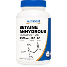 nutricost 甜菜鹼膠囊 1500mg, 120 件, 1個