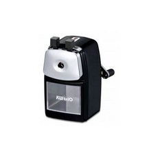 KW-triO 030VA鐵殼削鉛筆機 省力耐用 學生辦公室必備 精準筆尖不易斷裂, 1個, 黑色