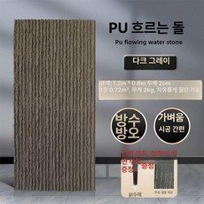 모조 PU 석재 타일 벽돌 마감재 외벽 테라스 자연석, 200x200mm, 1개, 다크그레이