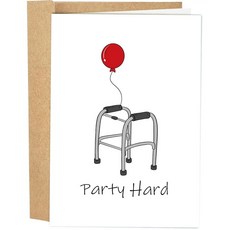 Naixiwen 파티 하드 생일 카드 남성 및 여성용 엄마 아빠 할머니 할아버지를 위한 50th 60th 70th 80th Bday 선물 202499 837790519, 260