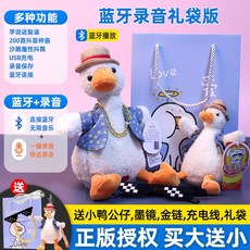 말따라하는 오리 인형 장난감 어린이 움직이는 녹음 말하는 선인장 녹음기능 따라쟁이, 정품 라이센스 수납 플러스 구입 선물, 4. usb 충전식 오리+녹음+블루투스 연결, 1개