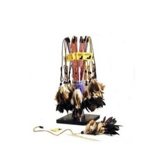 美國VEE 逗貓棒系列，多款造型 (麂皮鼠/二代火花/超級魔撢/彩色麻花/超級火花/彈力鼠)，耐用材質，增加貓咪互動樂趣, 1個, VE00022斑鳩-逗貓棒, 黑棕