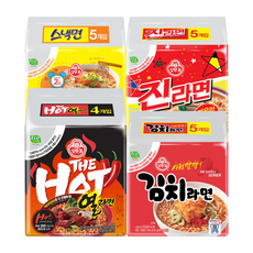 오뚜기 인기라면 (더핫열라면 +진라면 매운맛 +스낵면 +김치라면 )