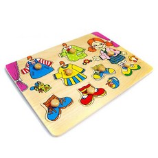 BD 꼭지퍼즐(여자아이 옷입히기) 지능개발 두뇌개발, 1개